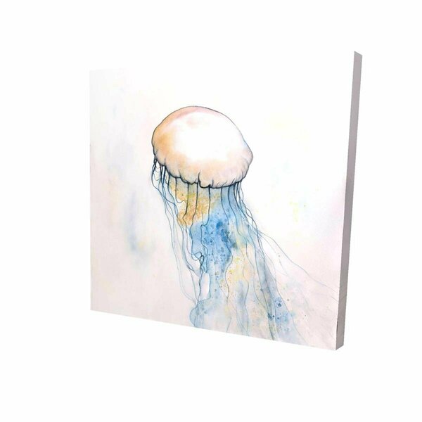 Begin Home Decor 16 x 16 in. Watercolor Jellyfish-Print on Canvas 2080-1616-AN270